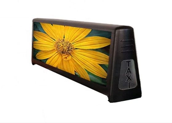 IP65 P4 Taxi Roof Full Color Car LED Logo Màn hình quảng cáo ngoài trời Dễ cài đặt
