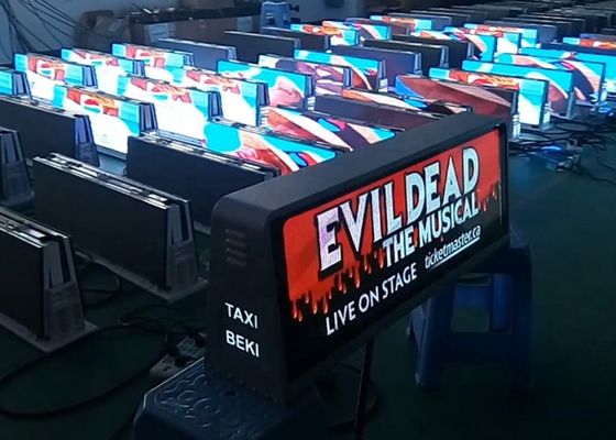 P6 HD Full Color LED Car Roof Sign Display IP65 chống nước
