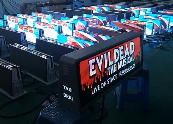Bên ngoài Full Color Double Side Taxi P5 Quảng cáo màn hình LED Xe ô tô Bề nhà biển hiệu chống nước