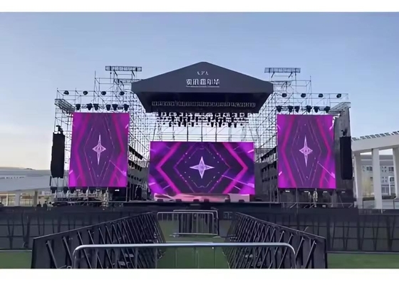 Màn hình lớn sân vận động Đĩa chiếu LED nhôm đúc P3 thuê ngoài IP65 chống nước HD độ sáng cao
