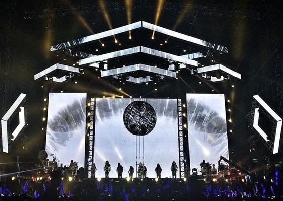500x500mm Indoor Outdoor Giant Stage Background Led Video Wall P2.6 P2.9 P3.91 P4.81 Màn hình hiển thị LED cho thuê