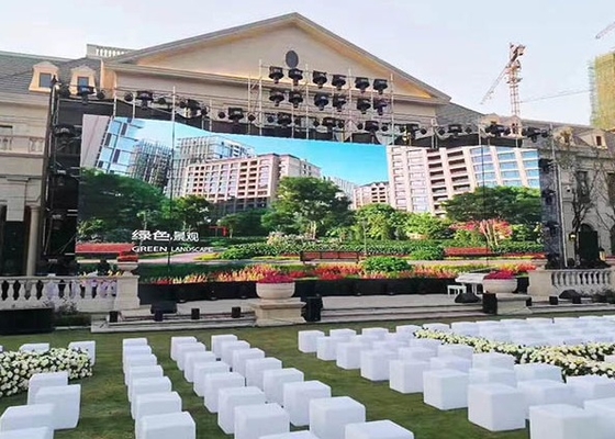 P6 Bên ngoài chống nước Full Color HD 27777 Dots/Sqm LED Die-Cast Aluminium Screen