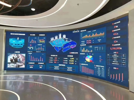 Màn hình hiển thị LED P4.81 Màn hình cong, phù hợp với mục đích cho thuê, chất lượng cao