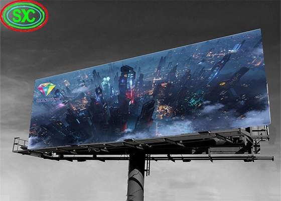 P6 Bên ngoài Solid Mounted Full Color Steel Cabinet LED Signage Bảo trì phía sau
