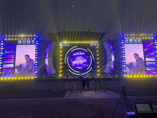 Khung cho thuê Mô-đun mềm IP65 Kiểm soát nước ngoài màn hình video LED, độ sáng 5000