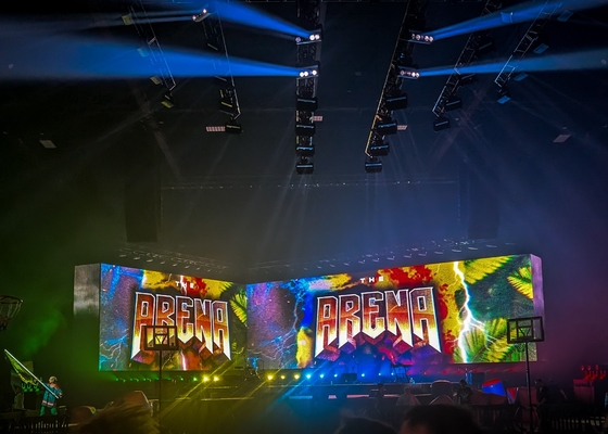 HD Full Color Video Capacity Giant 20ft Fixed LED Screen Kiểm tra chống nước IP65