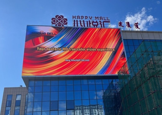 HD màn hình khổng lồ P10 ngoài trời màn hình LED đầy màu sắc Video tường quảng cáo thương mại