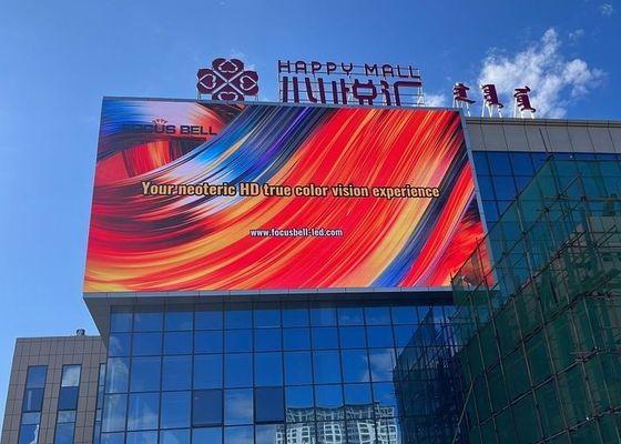 Giá tốt Quảng cáo ngoài trời màn hình hiển thị LED đầy màu sắc P8 cố định chống nước IP65 1/16 Chế độ quét trực tuyến