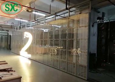 G3.91-7.82 Màn hình tiết kiệm năng lượng LED trong nhà đầy màu sắc trong suốt 500mm X 1000mm Box