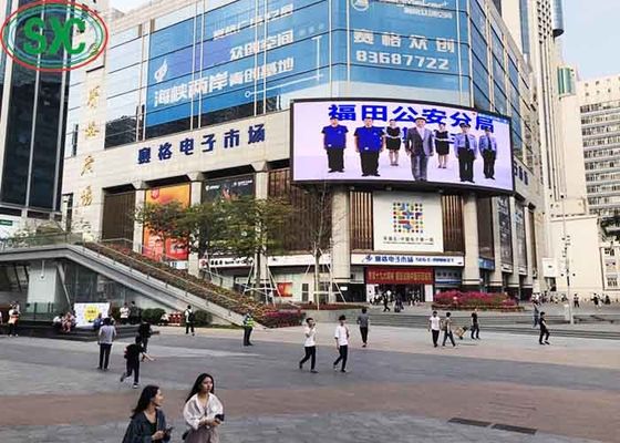 P6 cố định ngoài trời màn hình LED đầy màu sắt tủ 3 năm bảo hành