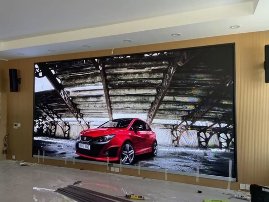 Indoor P3.91 Led Display Screen die casting thùng nhôm 3840hz refresh 500*500mm Bảng quảng cáo tường video