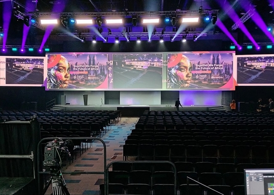 Màn hình Full Color Outdoor LED Rental,2.5mm Pixel Pitch hiển thị video trong suốt