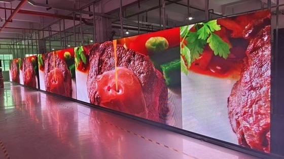 Ultra-mỏng tùy biến bán nóng Die-casting nhôm / hộp sắt trong nhà độ sáng cao màn hình hiển thị LED đầy màu sắc
