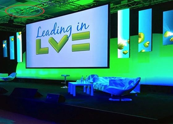 Custom Fixed Indoor Stage SMD LED Cho thuê, 2500nits Độ sáng màn hình LED đầy màu trong nhà