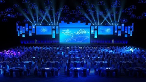 Màn hình sân khấu cho thuê lớn 7500cd / m2 màn hình LED đầy màu nội thất Video Wall Event hiệu suất cao