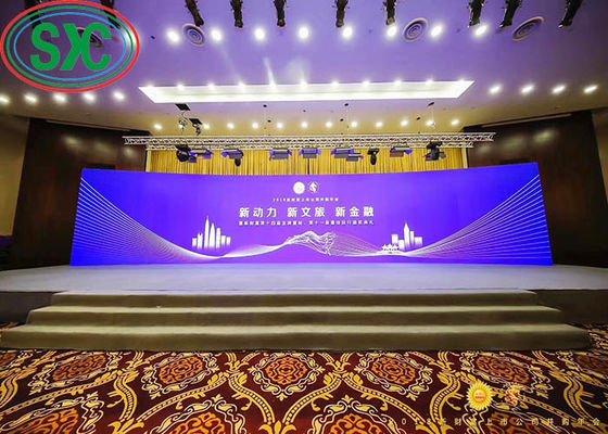Giá tốt SMD2121 Màn hình cong trong nhà Full Color Steel 960 x 960mm Box RGB LED Display trực tuyến