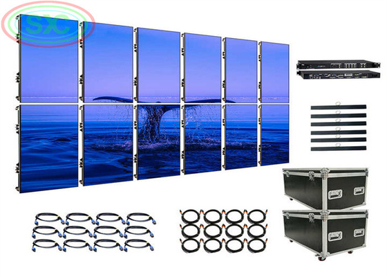 P4.81 Bảng LED 500 * 500mm hoặc 500 * 1000mm, màn hình LED tường SMD có độ phân giải cao