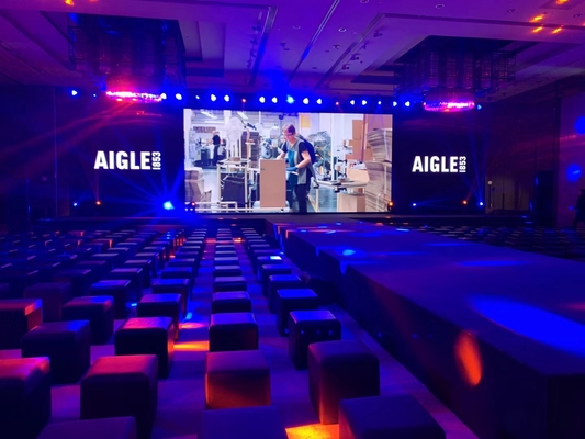 Tường video màn hình LED nội thất độ phân giải cao P4 RGB cho phòng hội nghị, buổi hòa nhạc