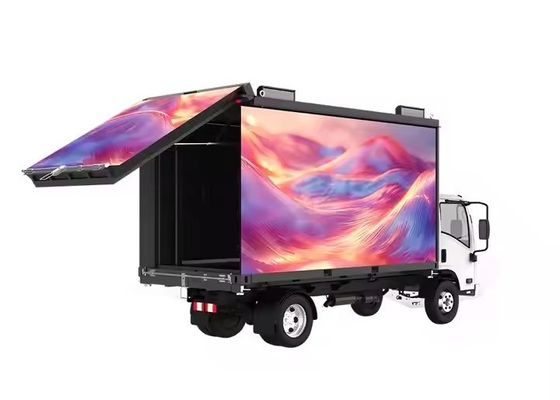 Lamp Size 2727 Mobile Truck LED Display với tần số làm mới cao và chip ống đầy màu sắc
