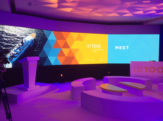 HD Indoor P6 Stage Background Events LED Rnetal Video Bức tường màn hình hiển thị LED