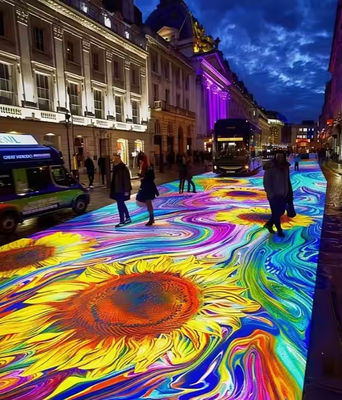 Tấm sàn nhảy LED SMD3535 4.81mm Pixel IP65 Chống nước