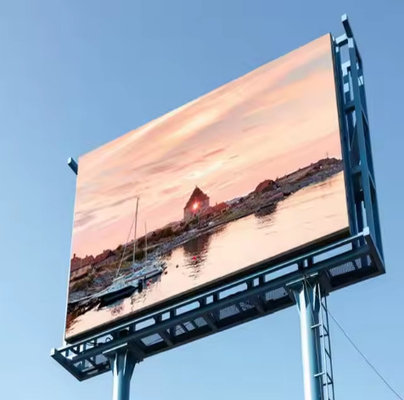 Bảo trì phía trước màu đầy đủ LED Digital Signage Signage 10mm Pixel Pitch Iron Cabinet