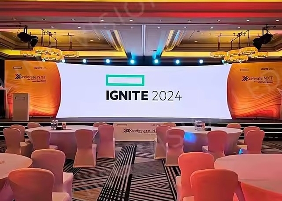 Thuê màn hình sân khấu 7500cd / m2 màn hình LED đầy màu Nội thất Video Wall Sự kiện Hiệu suất cao
