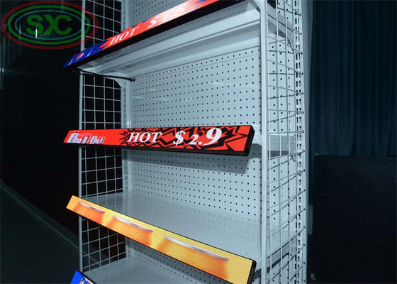 Biểu tượng LED tinh tế pitch pixel nhỏ X1.876 kệ màn hình LED LED dải cho cửa hàng hoặc siêu thị