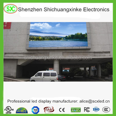 Chức năng hiển thị video ngoài trời tường LED đầy màu với tuổi thọ dài 000 giờ