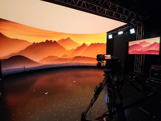 Thuê mô-đun mềm P5 quảng cáo màn hình LED HD đầy màu nội thất Video Wall
