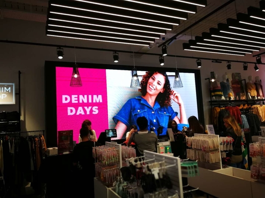 Thuê mô-đun mềm P5 quảng cáo màn hình LED HD đầy màu nội thất Video Wall