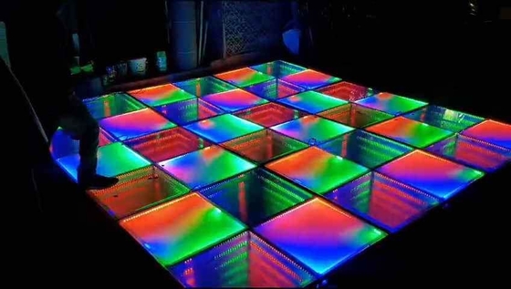 Sự kiện tiệc nội thất ngoài trời Led Dance Floor Screen 500 * 1000mm Cabinets Full Color