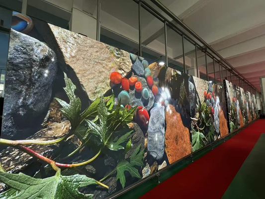 P4.81mm Thuê ngoài trời Full Color LED Display Cabinet Kích thước 500x1000mm 500x500mm,5000brightness