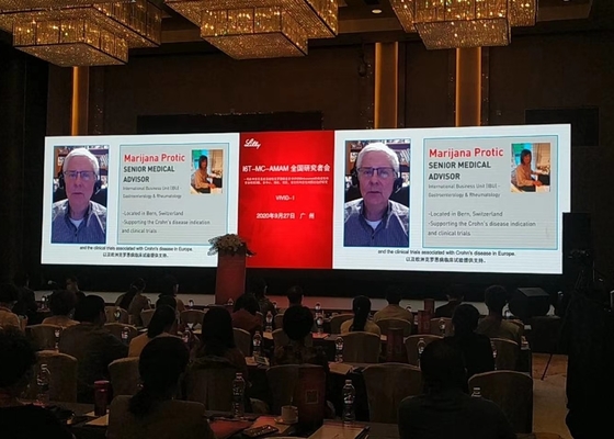 Thuê mô-đun mềm đa màn hình P6 màn hình video LED ngoài trời chống nước HD độ phân giải cao