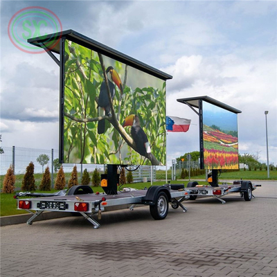 2727 Kích thước đèn Truck di động màn hình LED với màu sắc đầy đủ ống chip màu sắc và lắp đặt xe tải