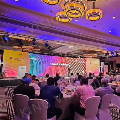 Chiếc màn hình LED P4 trong nhà quảng cáo video RGB màn hình hiển thị HD Không ngập