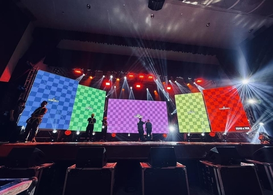 Chiếc màn hình LED P4 trong nhà quảng cáo video RGB màn hình hiển thị HD Không ngập