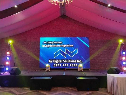 768 X768mm Full Color RGB Indoor LED Panel with Module Size 192mm x192mm Khung quảng cáo