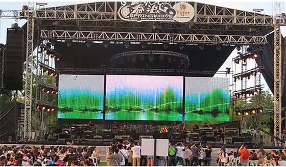 Bảng quảng cáo màn hình LED SMD HD chống nước trong nhà P4 bằng nhôm 1R1G1B cho thuê màn hình video led