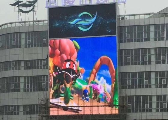 P10 Màn hình màn hình LED ngoài trời 10000dots/sqm 5000cd/m2