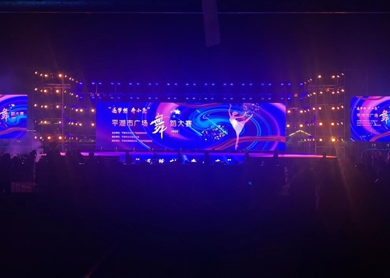 Full Color LED Quảng cáo Tường rèm, P4.81 Commercial Clear Full Color Resolution 52*52 HD Chip 1/13 Scan