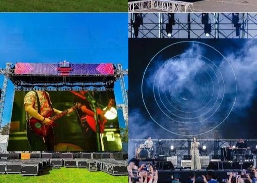 P4 Hình ảnh rõ ràng quảng cáo màn hình LED treo video LED nhẹ 1/8 quét
