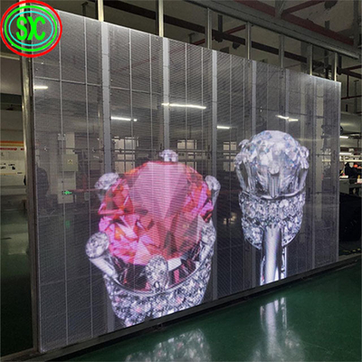 Kiểm soát nước IP43 P7.82-7.82 Tường video LED trong suốt Giải pháp hiển thị cuối cùng cho doanh nghiệp