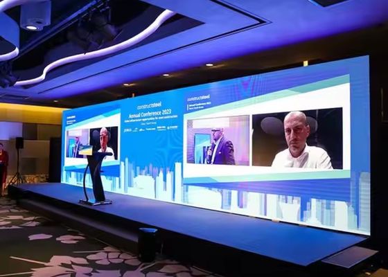 P4 Full Color Indoor LED Video Wall Screen 80 * 40 Module Resolution Bảng quảng cáo