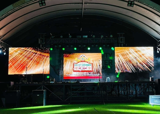 Quảng cáo màn hình hiển thị LED đầy màu sắc P4.81 ngoài trời chống nước HD Độ sáng cao