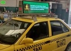 Nhà máy bán buôn ô tô kính phía sau màn hình LED trong suốt màn hình hiển thị đầy đủ màu sắc taxi biển báo kỹ thuật số ô tô màn hình LED trong suốt