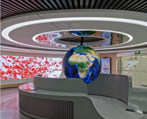 Màn hình LED trụ 360 độ đầy đủ màu sắc ngoài trời, bước điểm ảnh 3.91mm