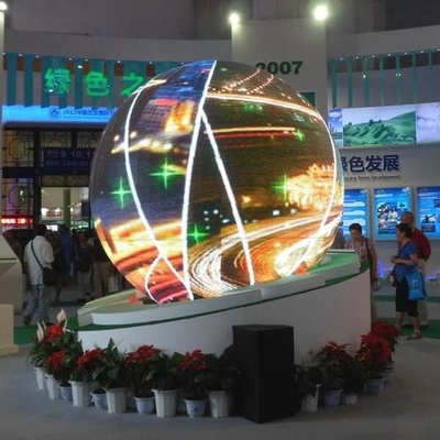 Dịch vụ phía trước và kích thước mô-đun 320 * 160mm màn hình LED hình cầu cho trung tâm mua sắm / phương pháp bảo trì sự kiện