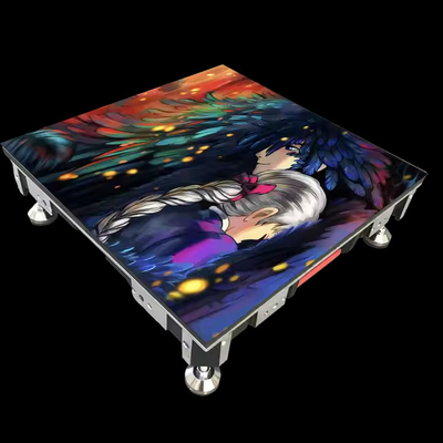 Sự kiện tiệc nội thất ngoài trời Led Dance Floor Screen 500 * 1000mm Cabinets Full Color