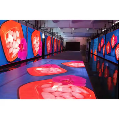 Sự kiện tiệc nội thất ngoài trời Led Dance Floor Screen 500 * 1000mm Cabinets Full Color